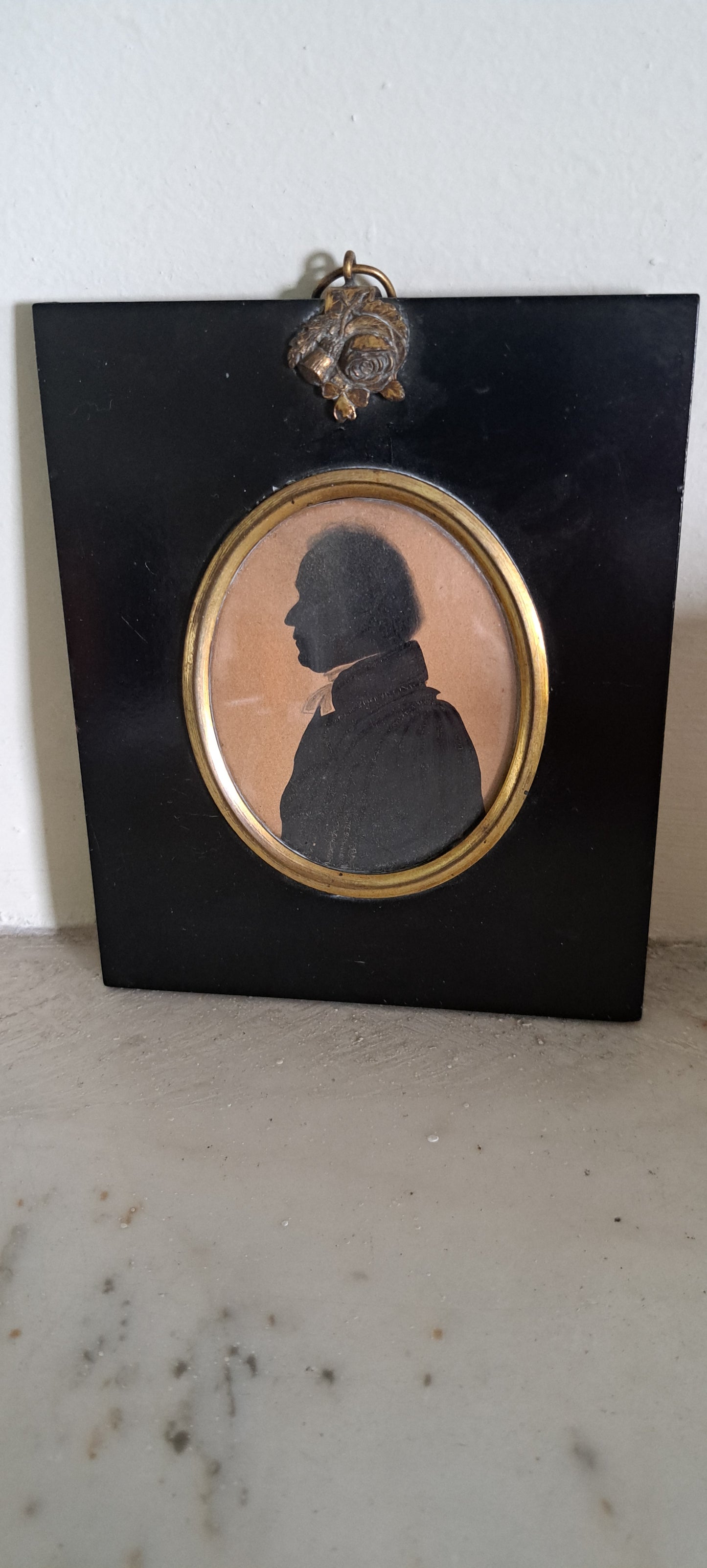 19th century silhouette of a male