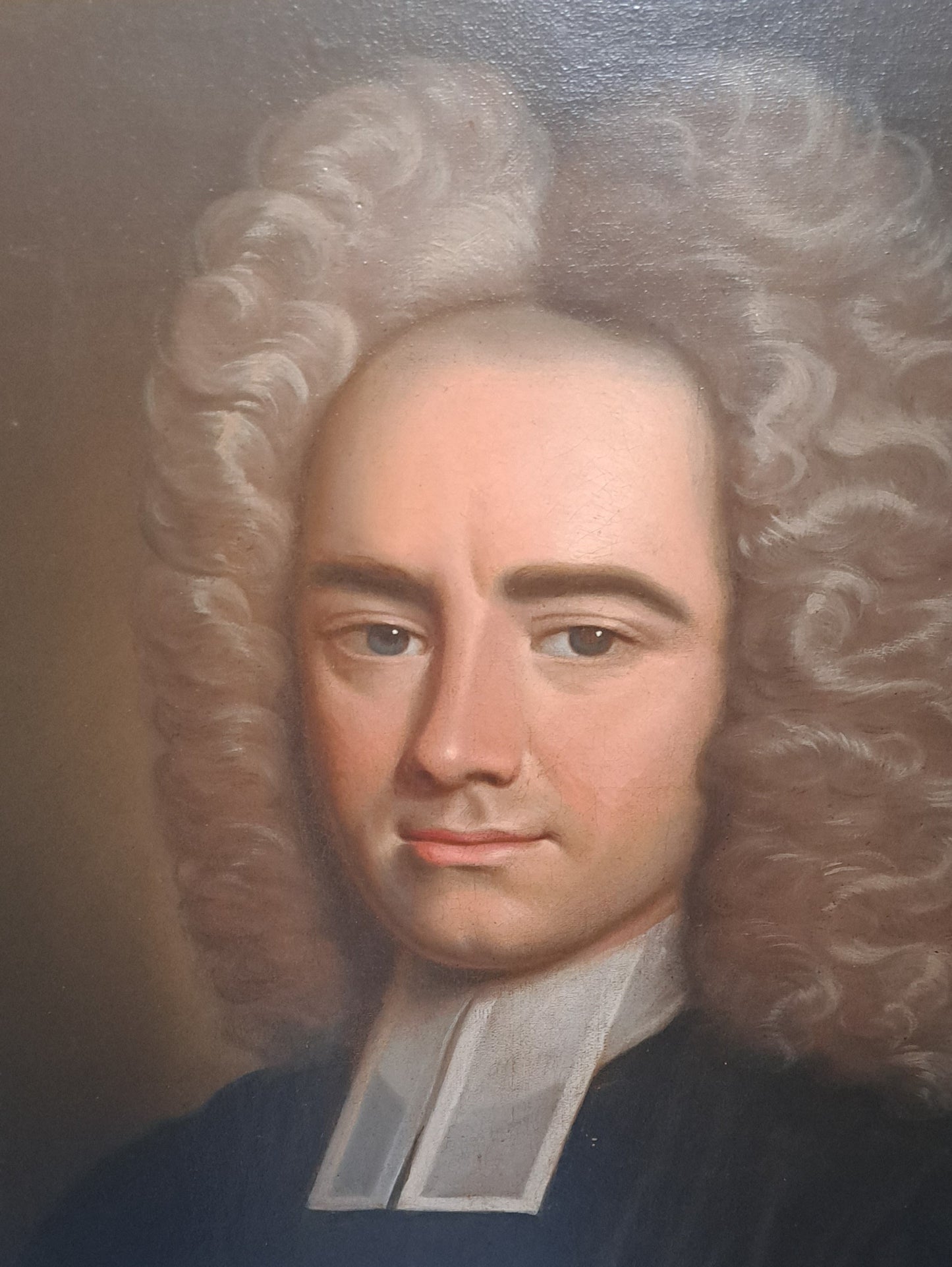 18th century portrait painting of a clergyman Pieter Van Bleeck (follower)