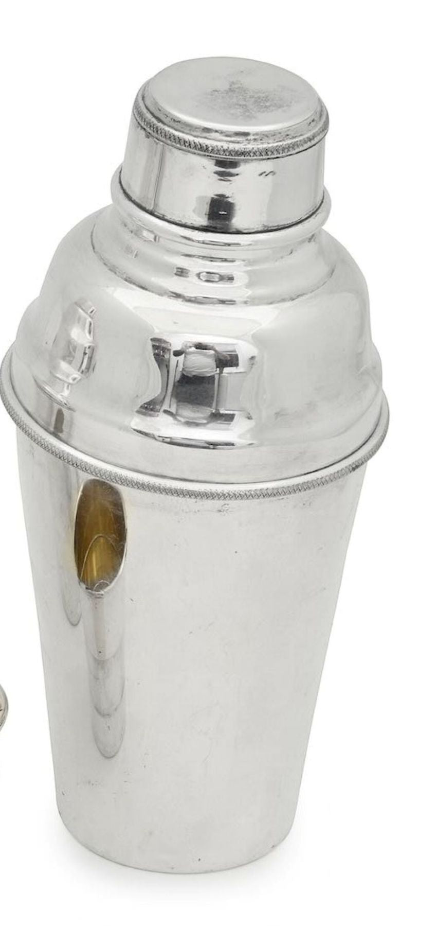 Asprey silver plated cocktail shaker art deco period