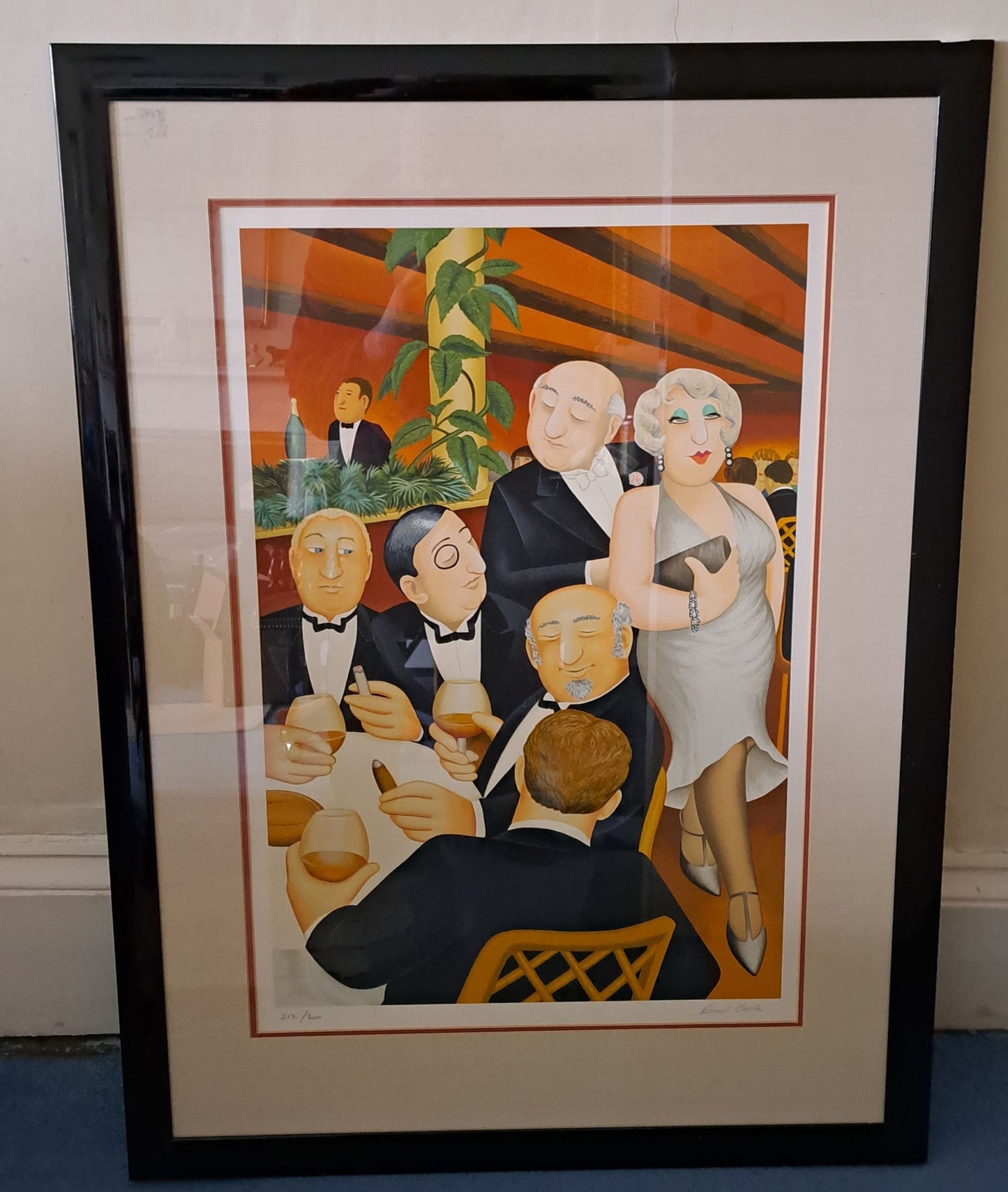 Beryl Cook 'The Baron Entertains', limited edition print