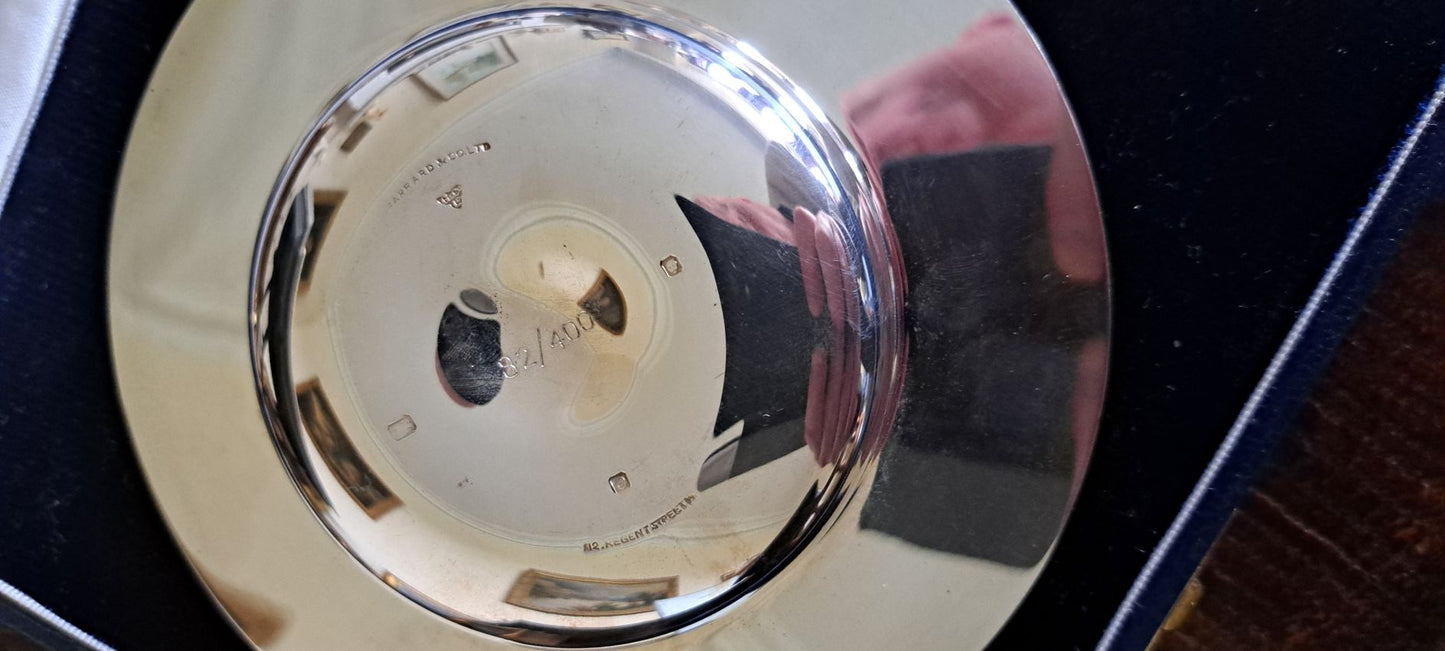 Garrards silver/ silver gilt armada dish commemorating the spanish armada 400 yr anniversary