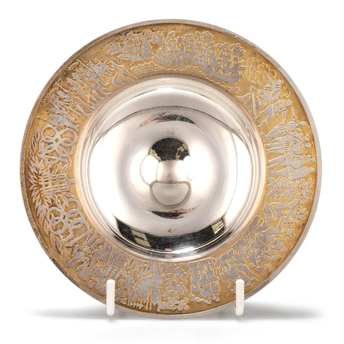 Garrards silver/ silver gilt armada dish commemorating the spanish armada 400 yr anniversary