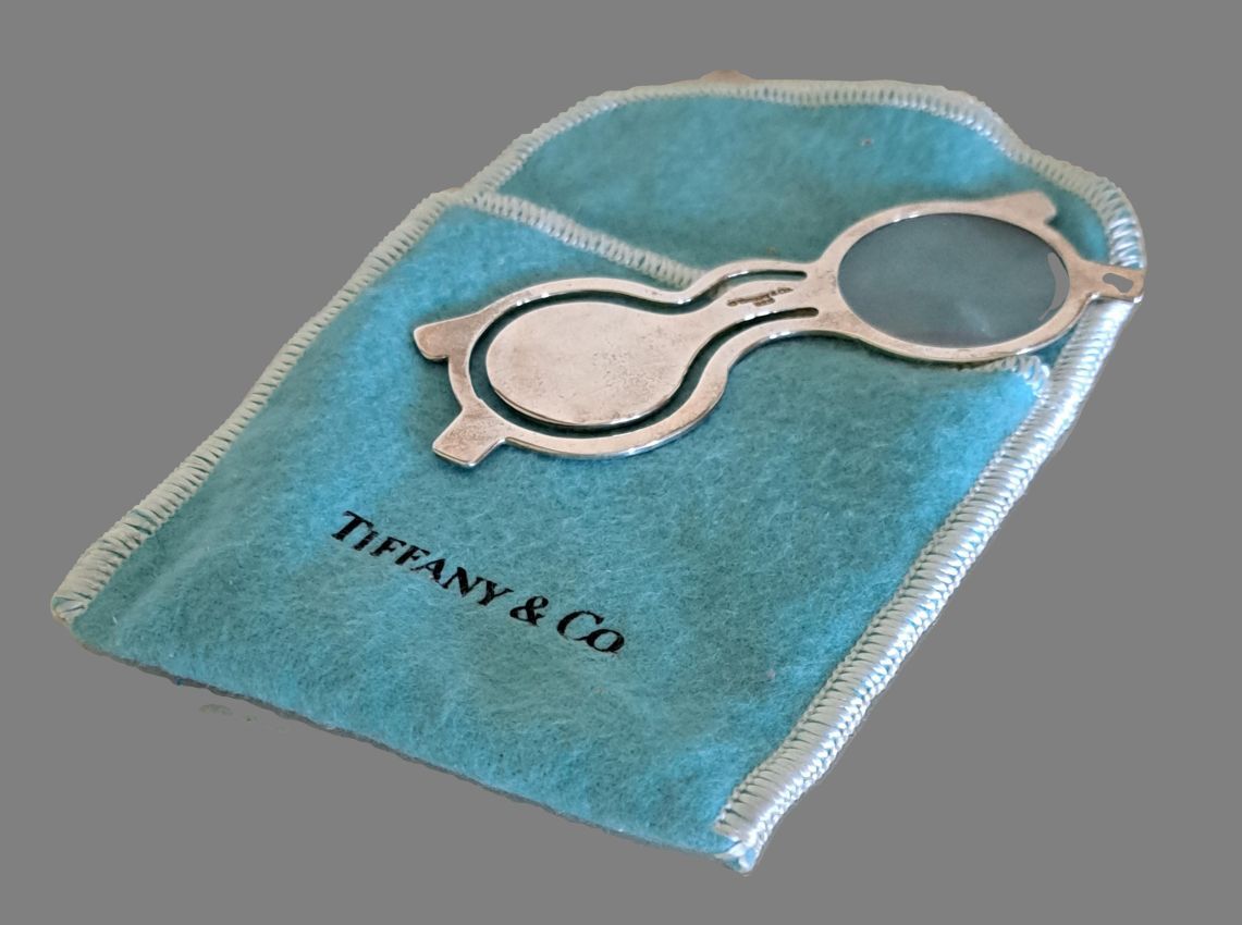TIFFANY Sterling Silver Novelty Bookmark & Magnifier