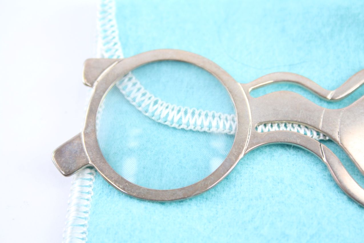 TIFFANY Sterling Silver Novelty Bookmark & Magnifier