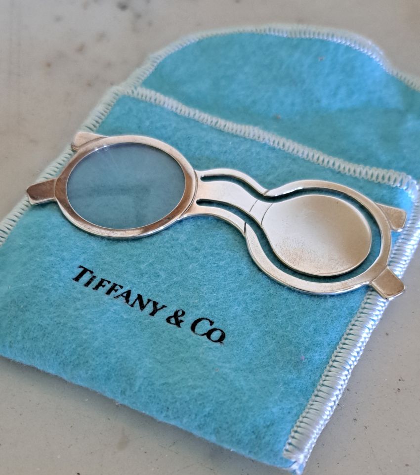 TIFFANY Sterling Silver Novelty Bookmark & Magnifier
