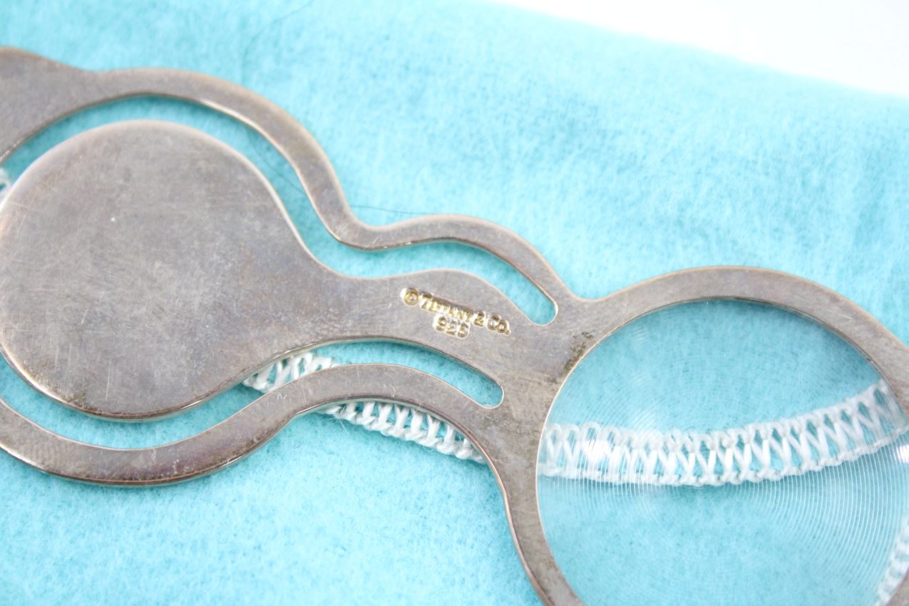 TIFFANY Sterling Silver Novelty Bookmark & Magnifier