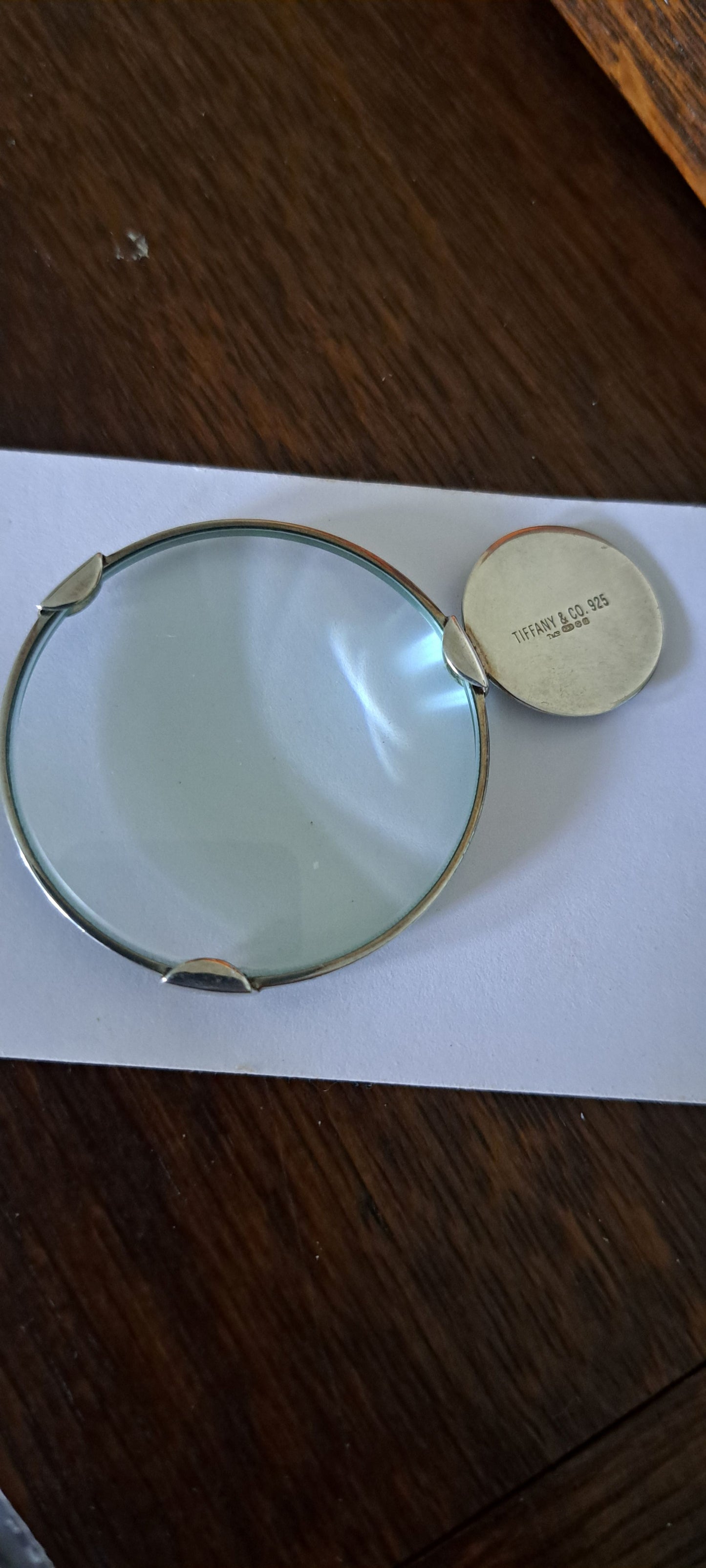 Tiffany silver loupe magnifying glass