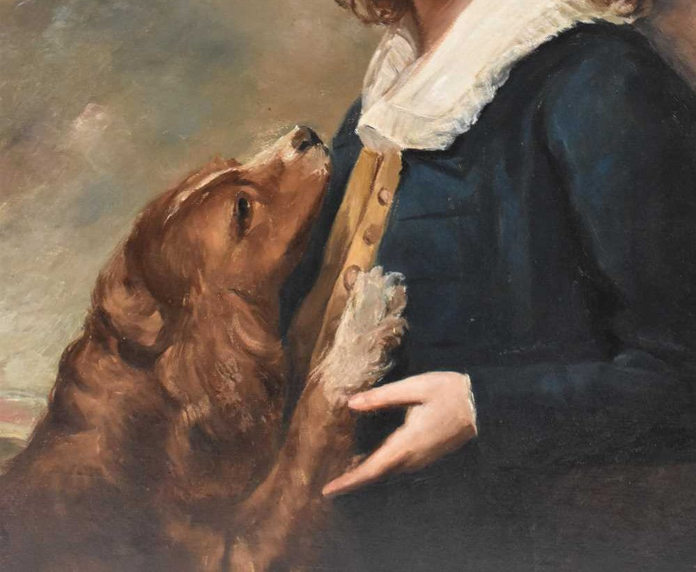 GEORGE ROMNEY(after)19th century portrait The Hon.Reverend Anchitel Grey as a Boy