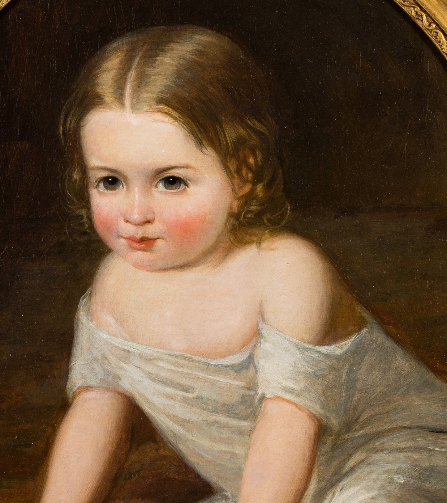 Henry Tanworth Wells (att)19th century portrait, child at play