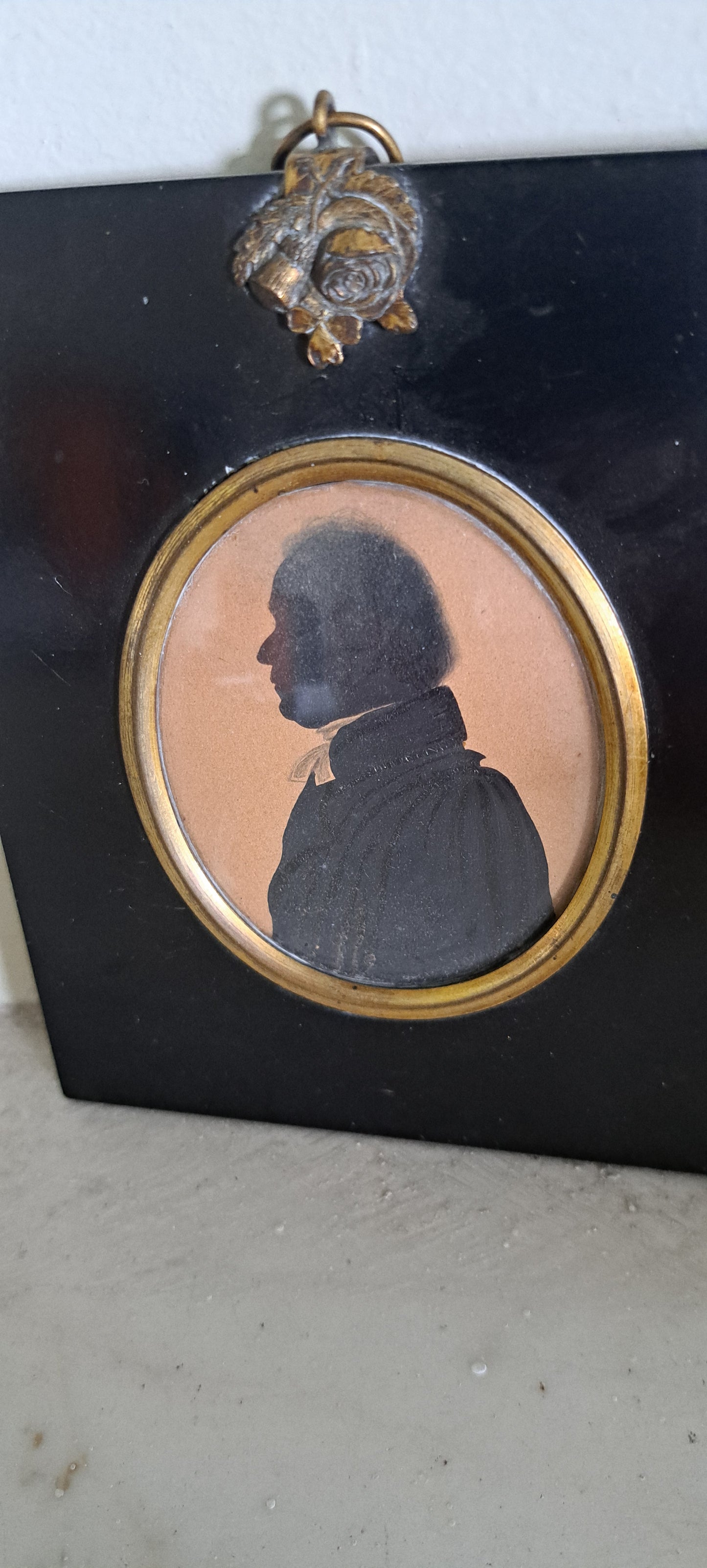 19th century silhouette of a male