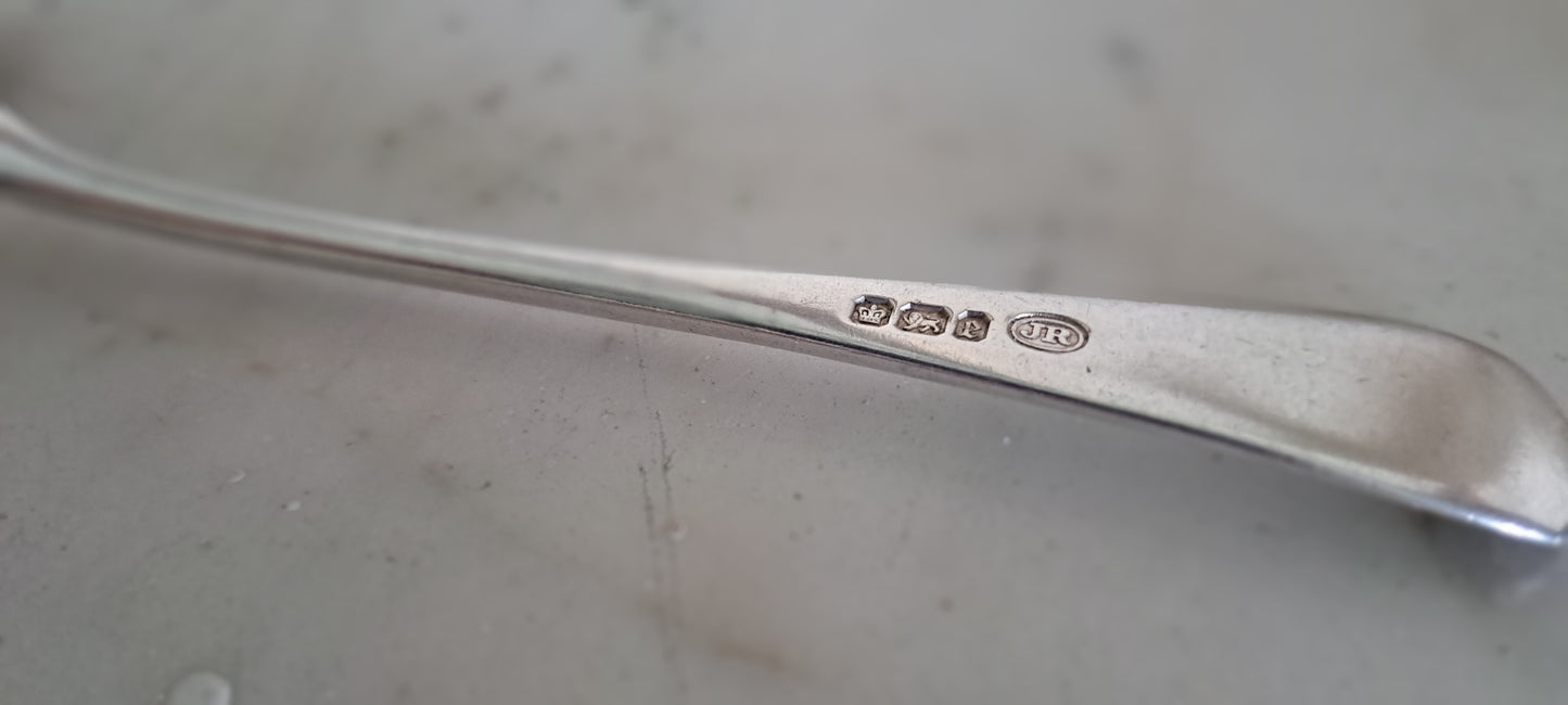 pair Victorian silver sauce ladle  Hanoverian pattern  by John Round & Son Ltd, Sheffield 1897 (Copy)