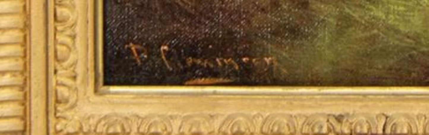 Robert cleminson 19th century oil painting pony & gun dogs at rest