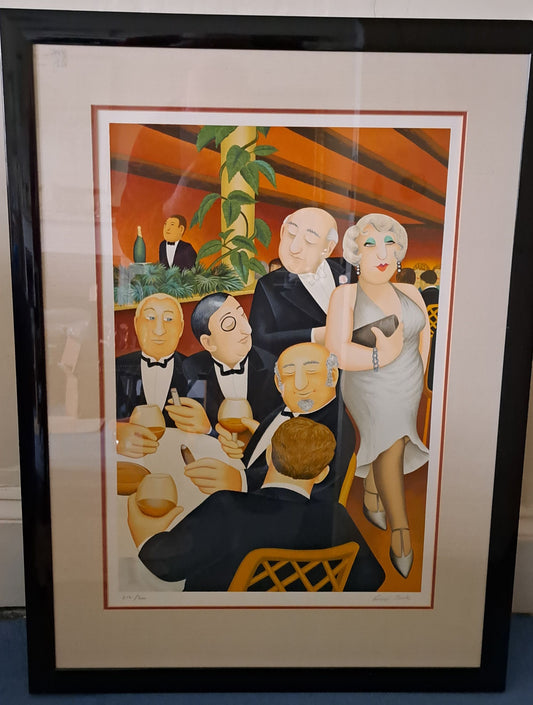 Beryl Cook 'The Baron Entertains', limited edition print