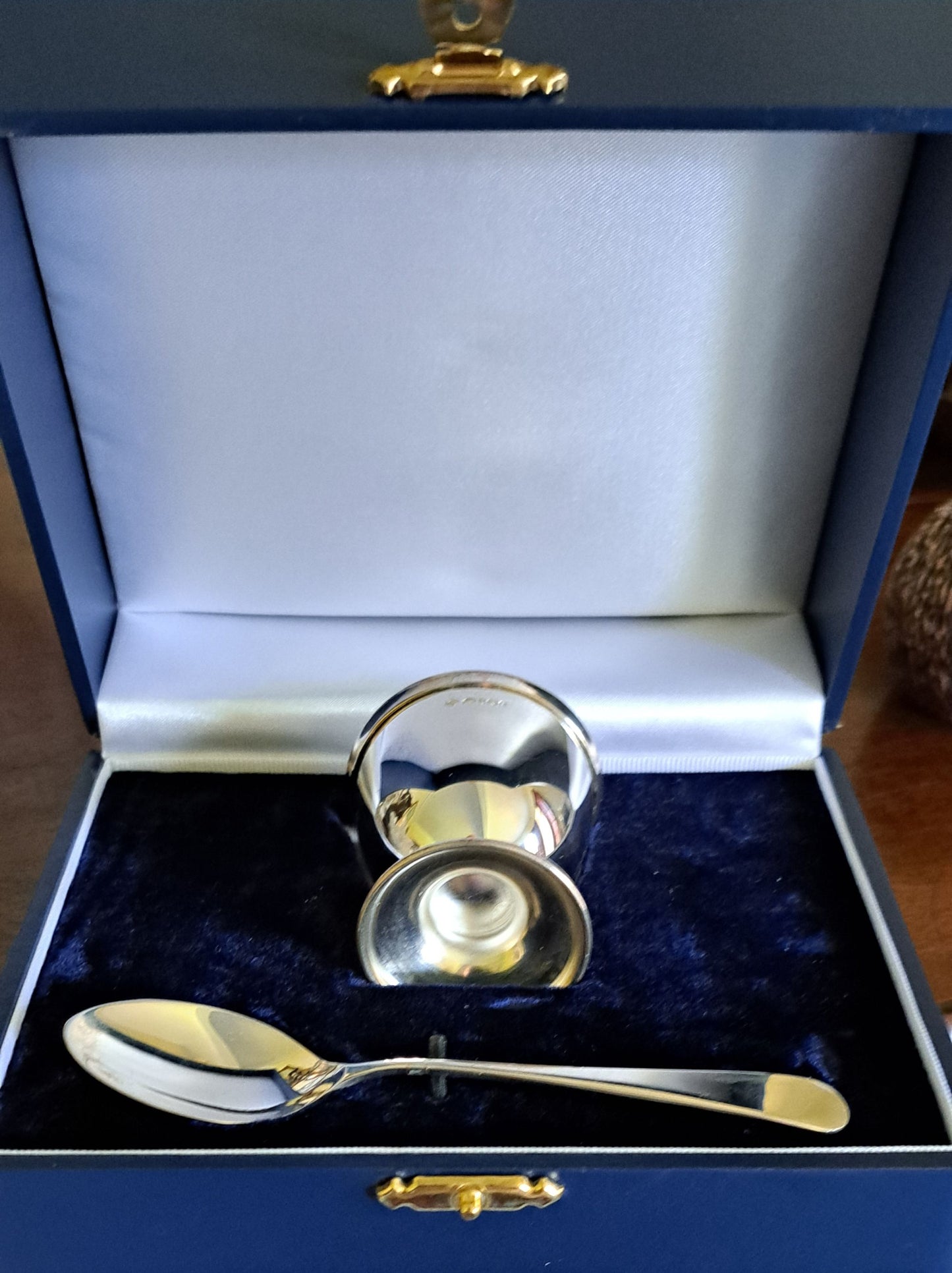 Francis Howard Ltd. silver egg cup and spoon