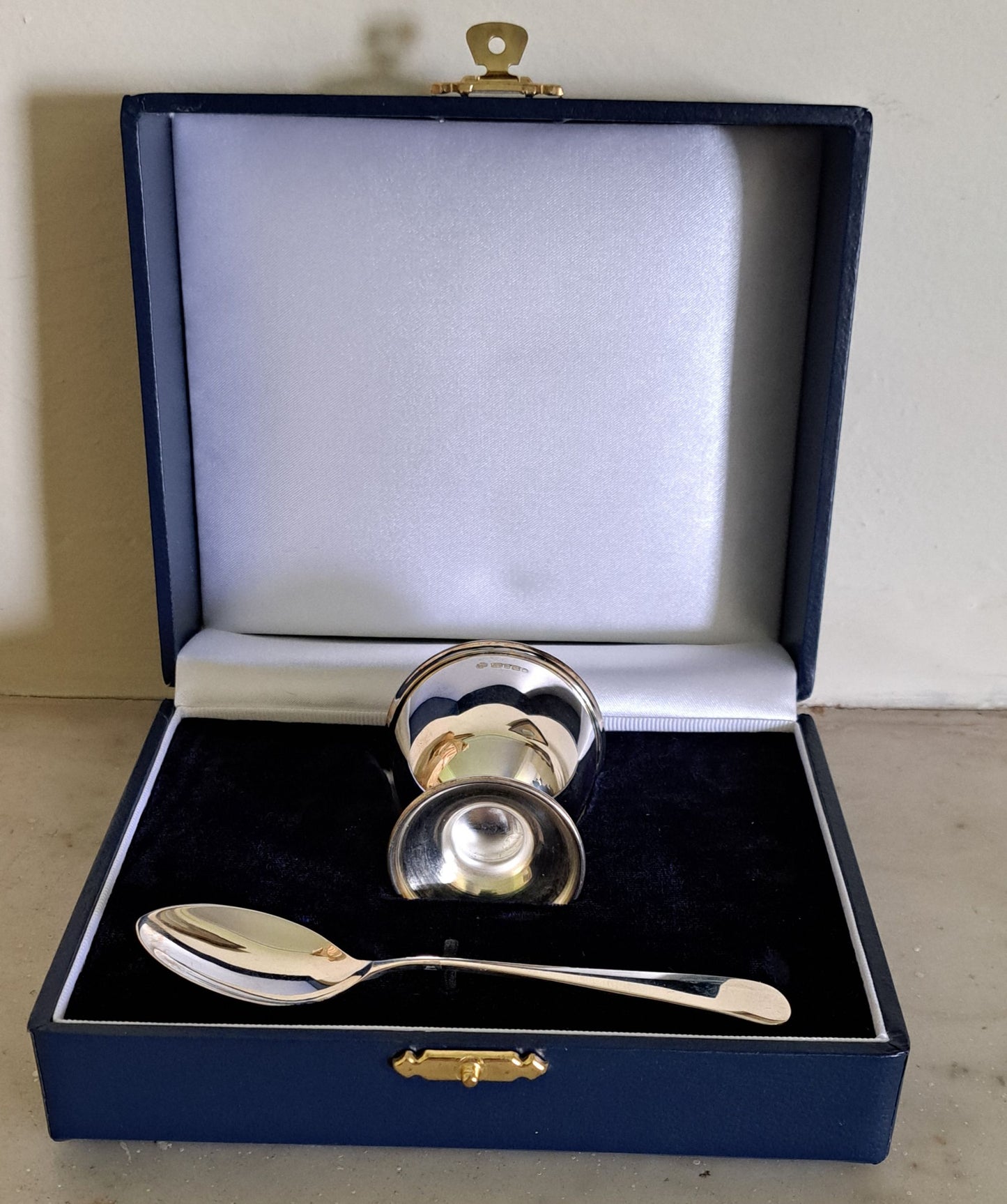Francis Howard Ltd. silver egg cup and spoon