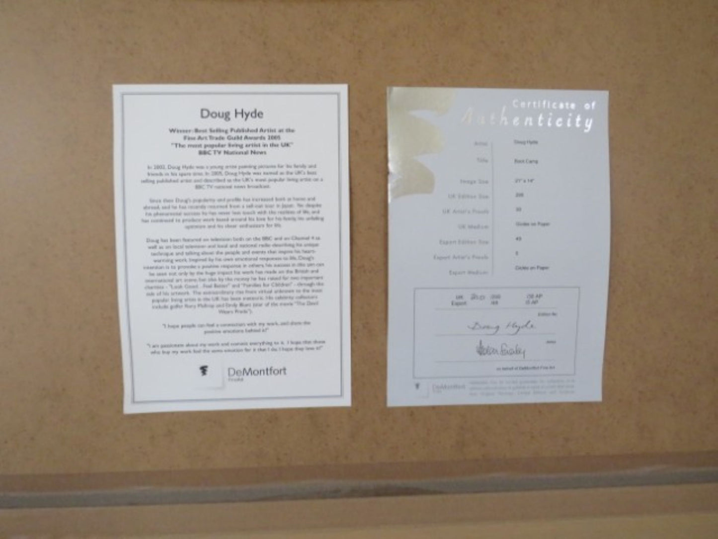 Doug Hyde Boot Camp limited edition print signed by artist