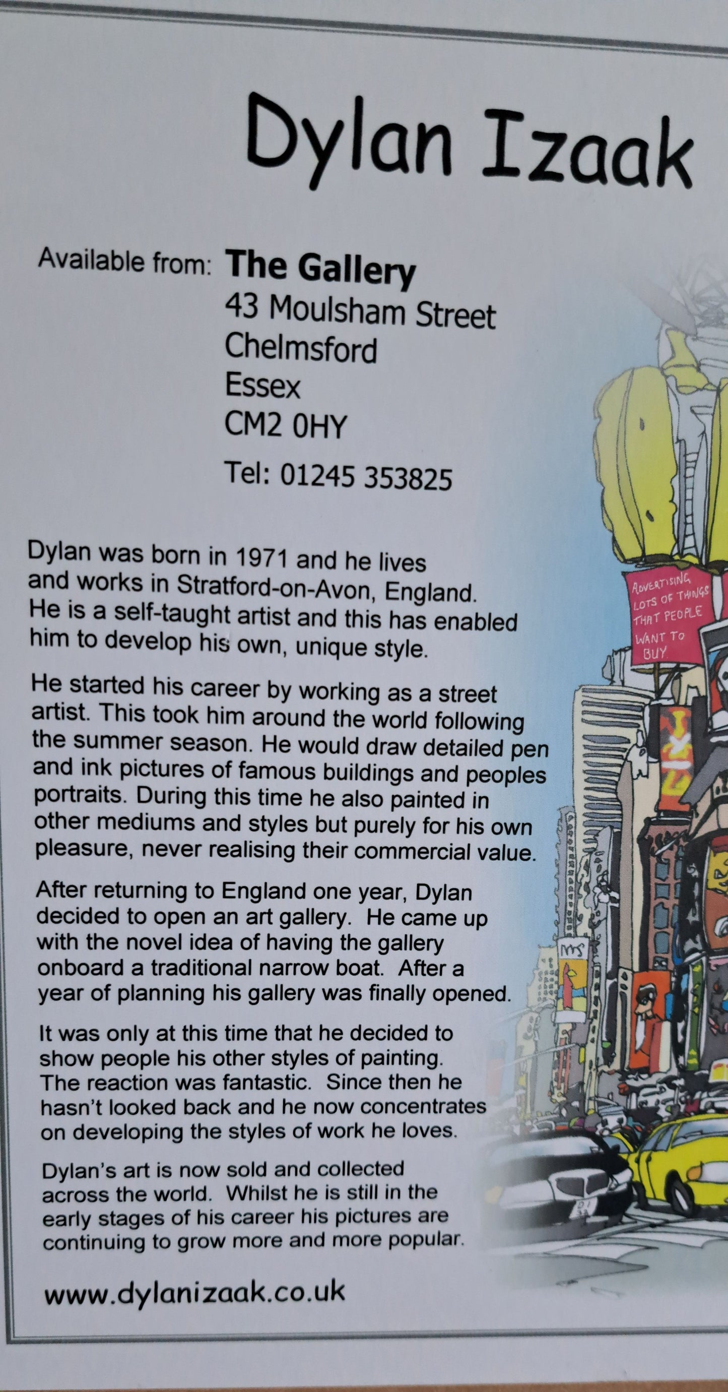 Dylan Izaak Times Square, limited edition print