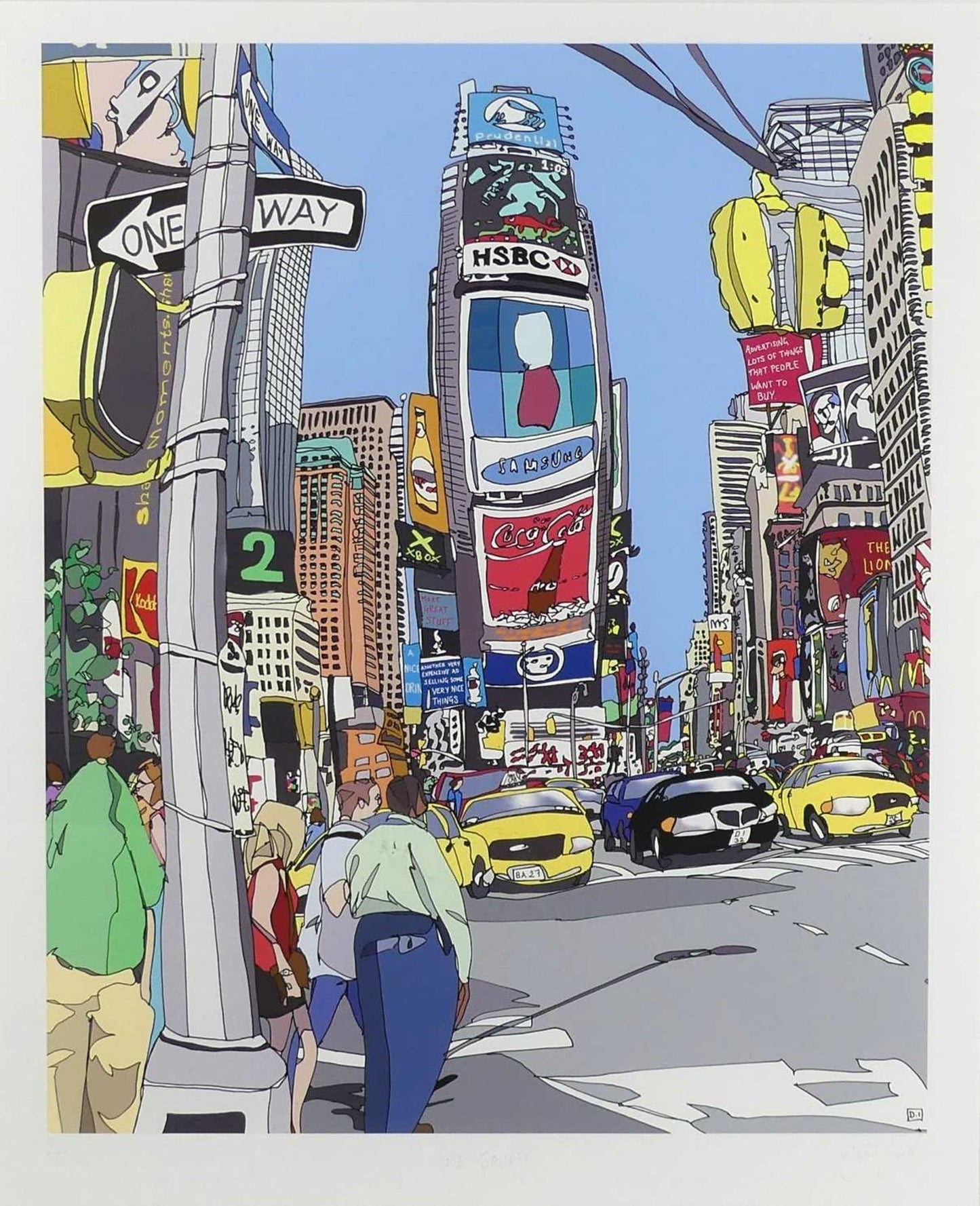Dylan Izaak Times Square, limited edition print