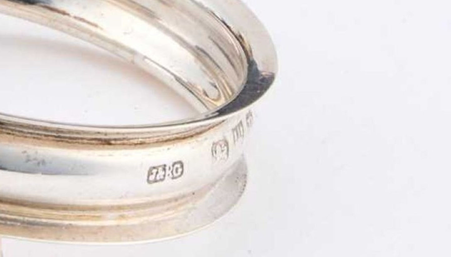 Set Of Six Victorian Chester Silver Napkin rings