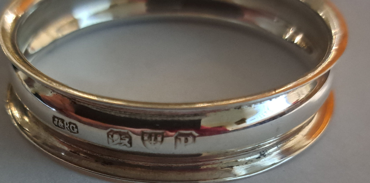 Set Of Six Victorian Chester Silver Napkin rings