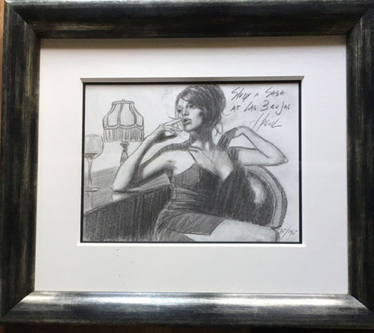 Fabian Perez ''Study for Saba at Las Brujas'', a limited edition print