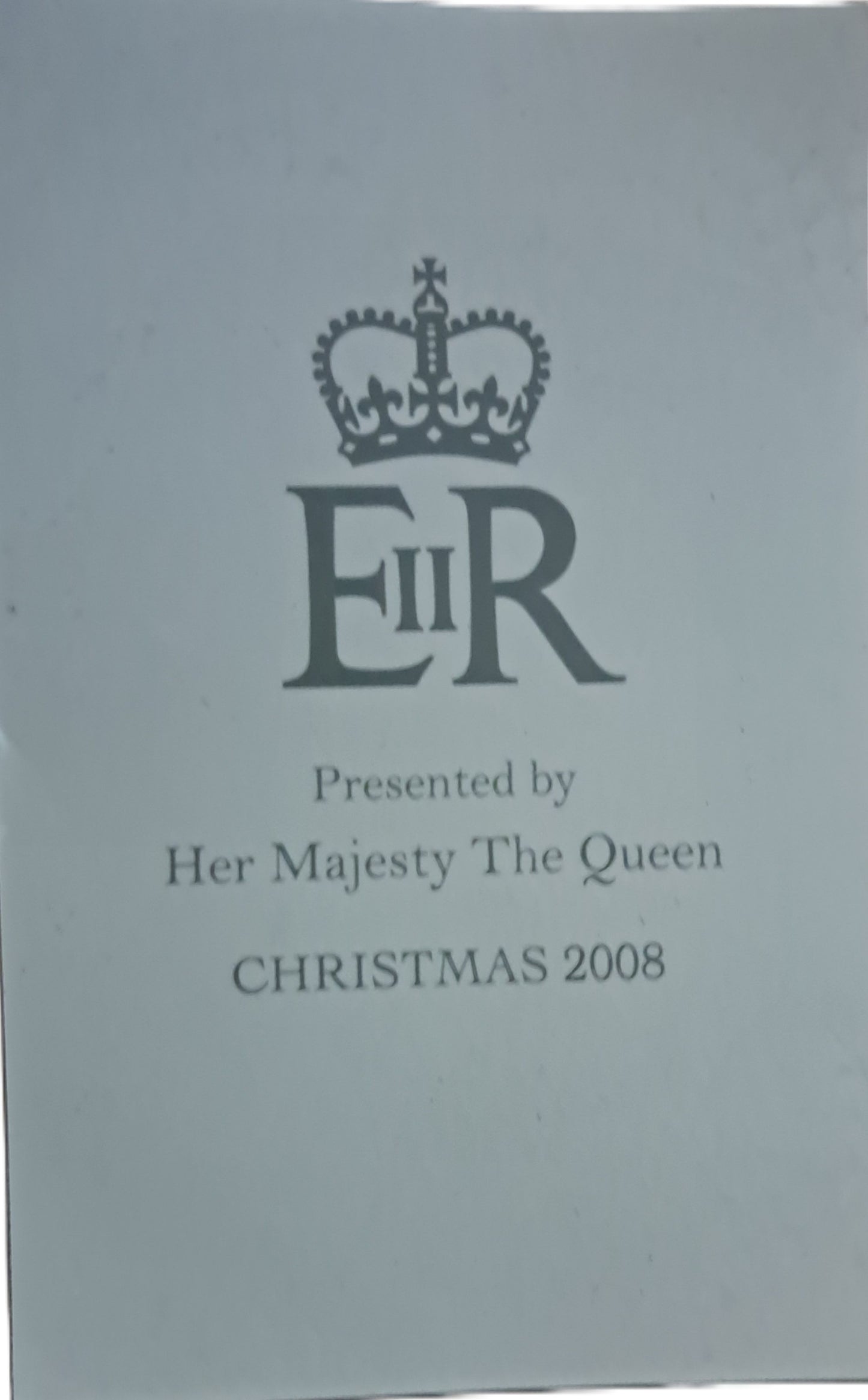 set 4 silver plated coasters Queen Elizabeth II Royal Household 2008 Christmas present,