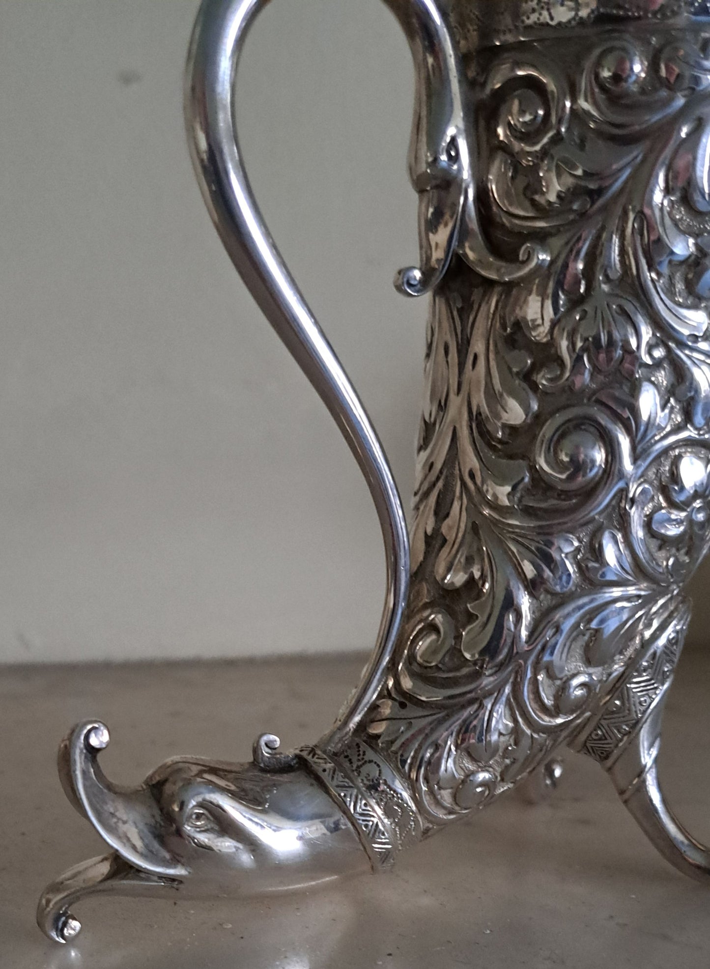 Victorian Cornucopia sugar caster/sifter , Horace Woodward & CO LTD, London 1898