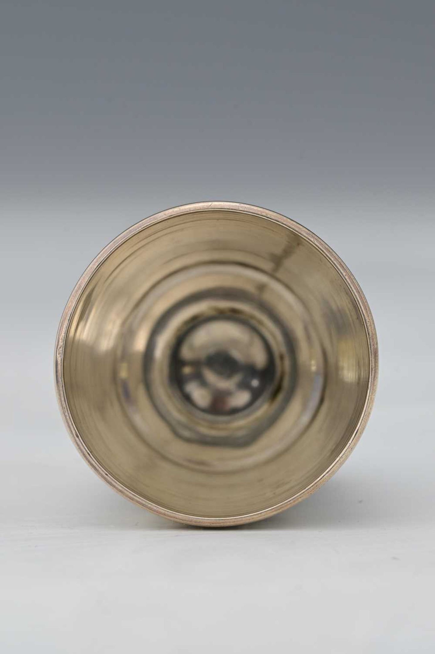 Victorian novelty silver tumbler in the form of a thimble  "just a thimbleful"