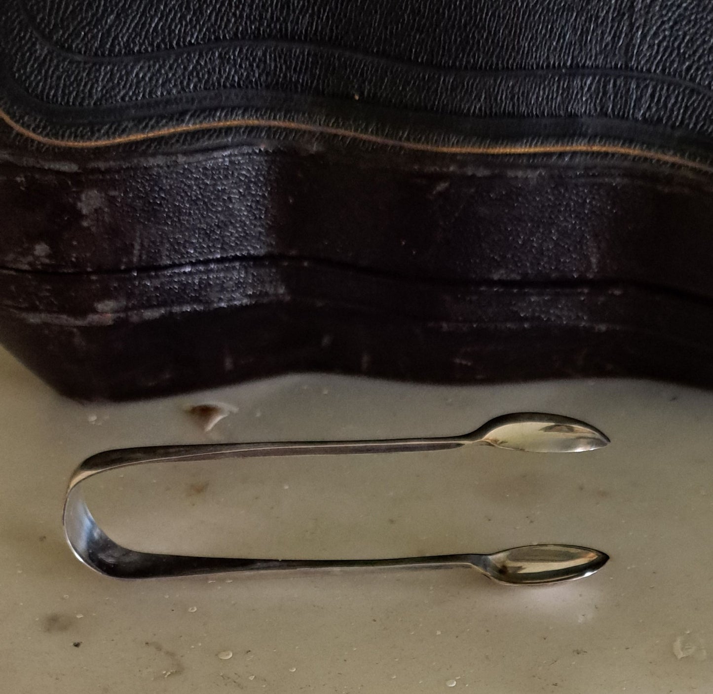 Victorian silver strawberry set, silver sugar bowl, sugar tongs, cream jug