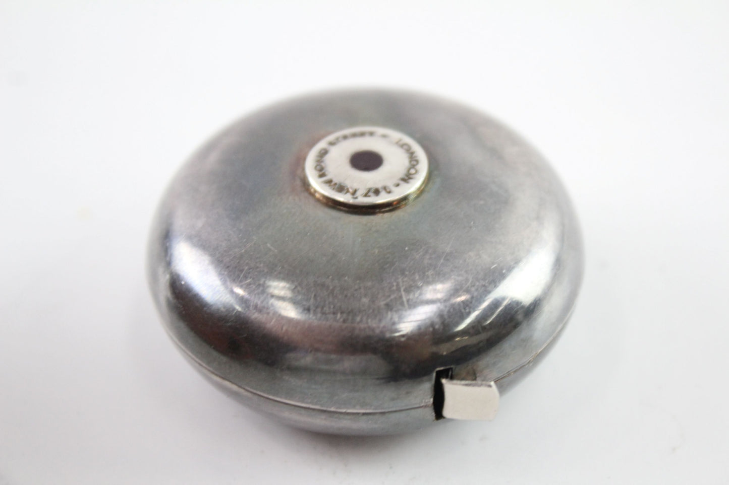 Asprey Silver Pocket Tape Measure with leather Case