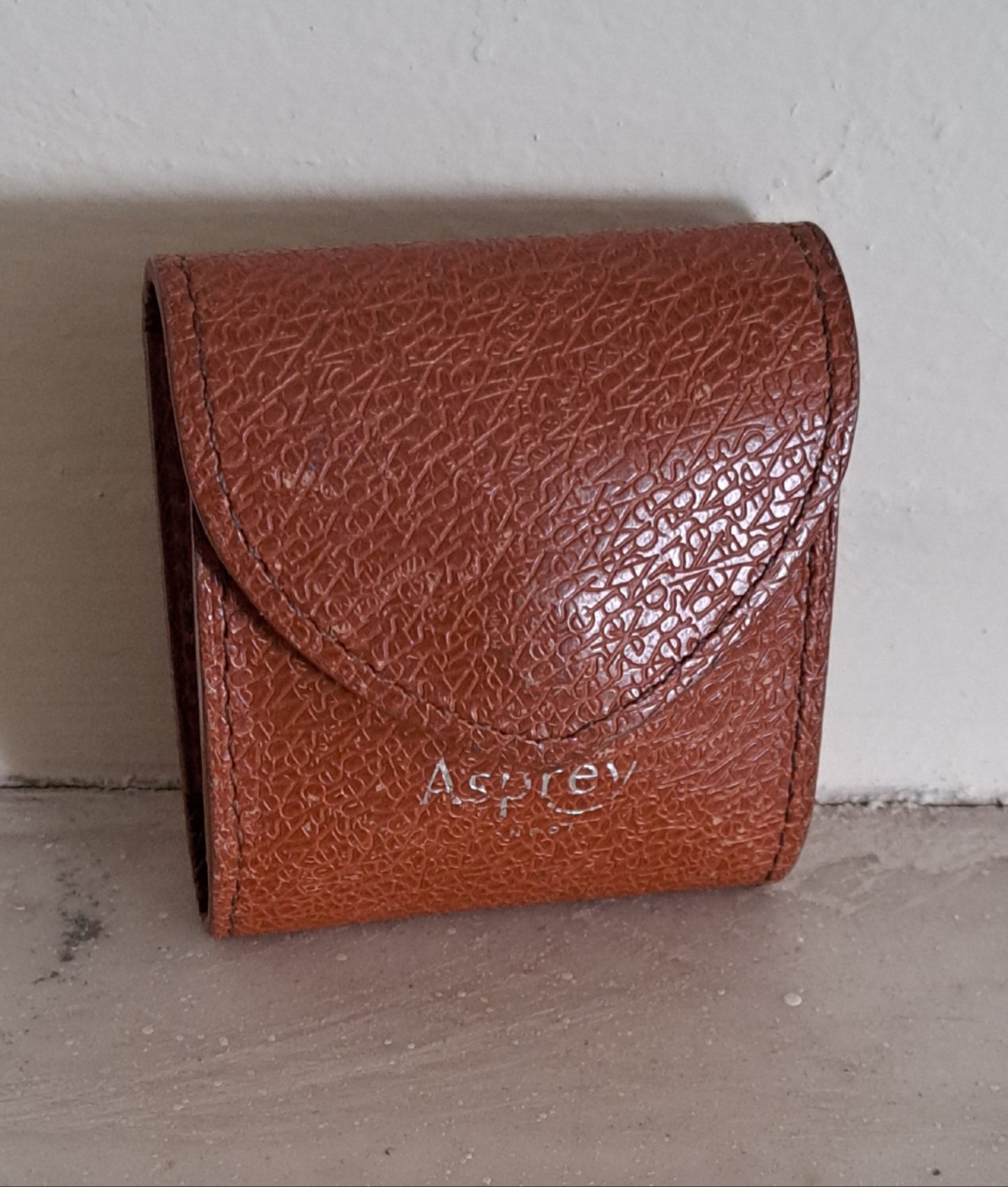 Asprey Silver Pocket Tape Measure with leather Case