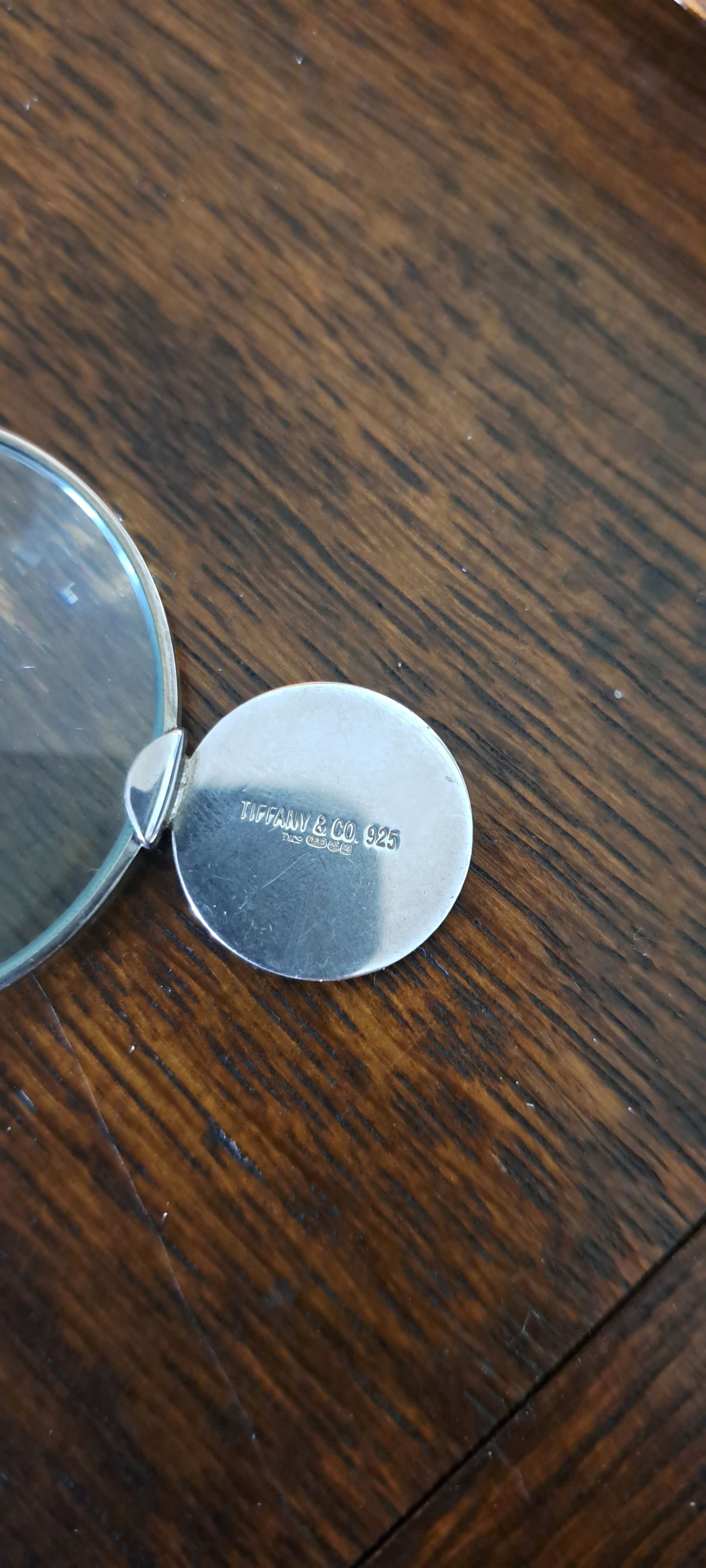 Tiffany silver loupe  magnifying glass