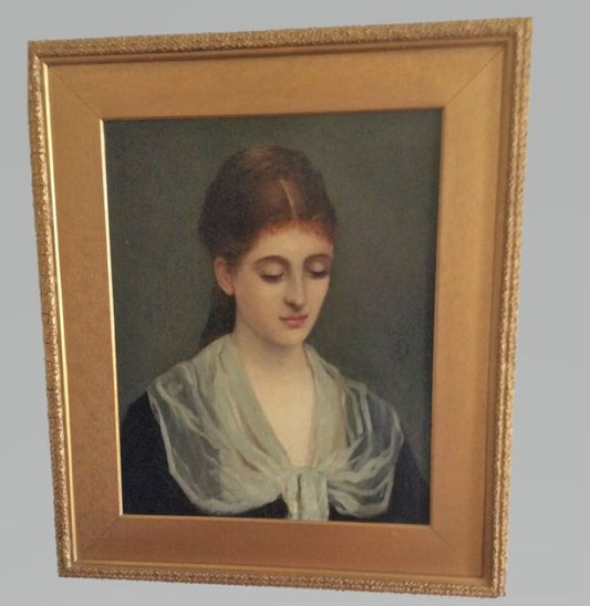 Sir Frank Dicksee (att) 19th century Portrait of a Lady,
