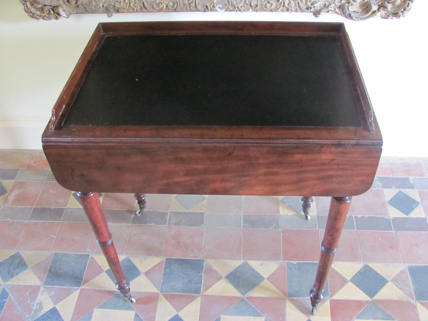 Regency  Mahogany Writing Table/desk.House of peers/lords