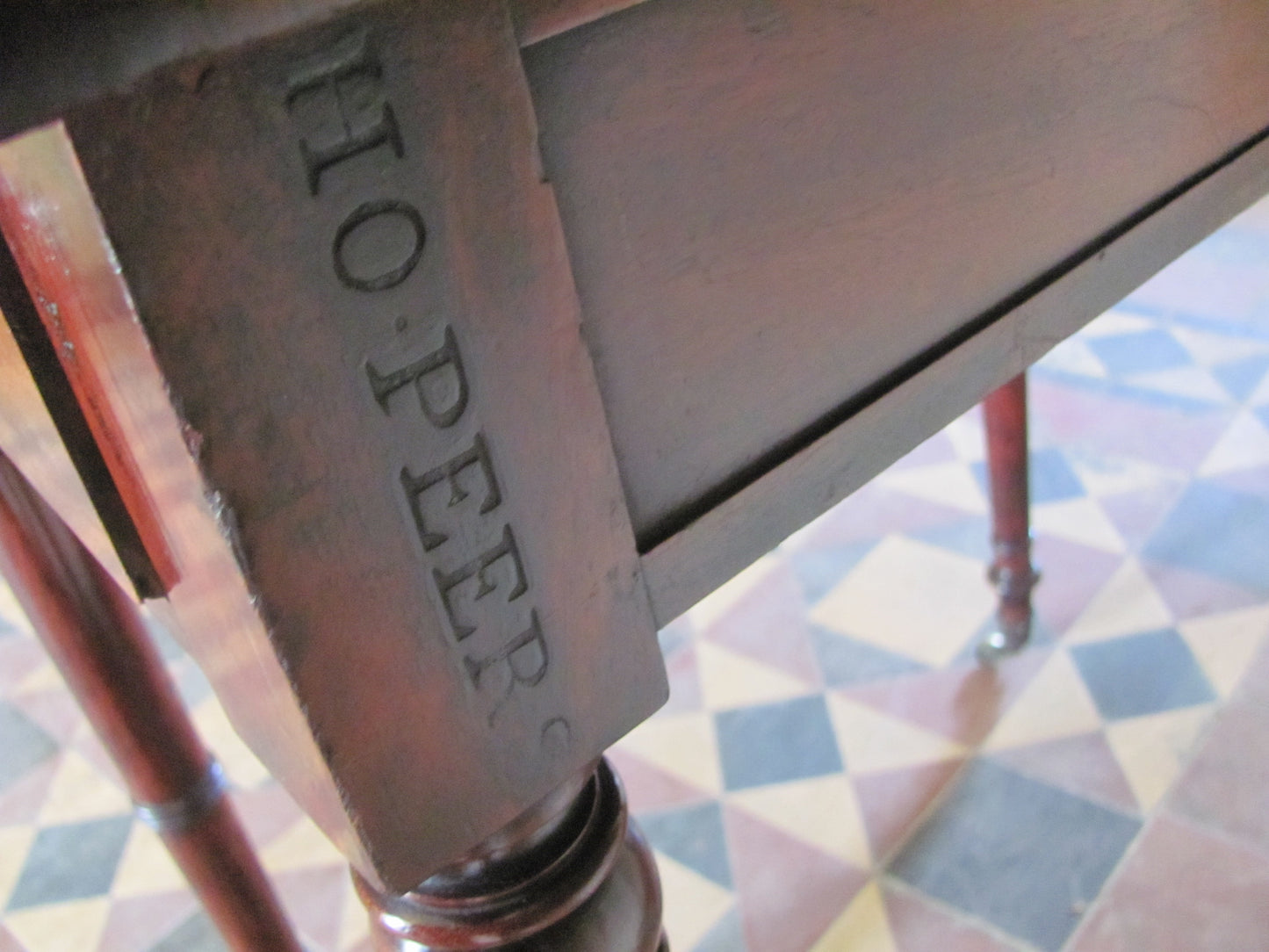 Regency  Mahogany Writing Table/desk.House of peers/lords