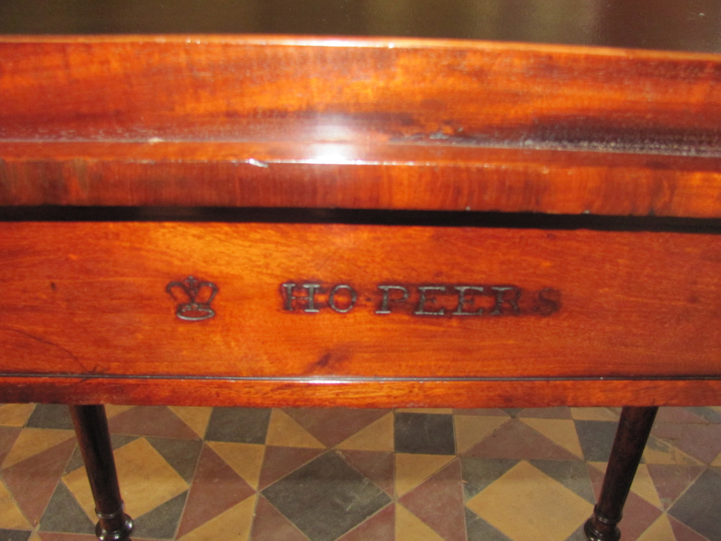 Regency  Mahogany Writing Table/desk.House of peers/lords