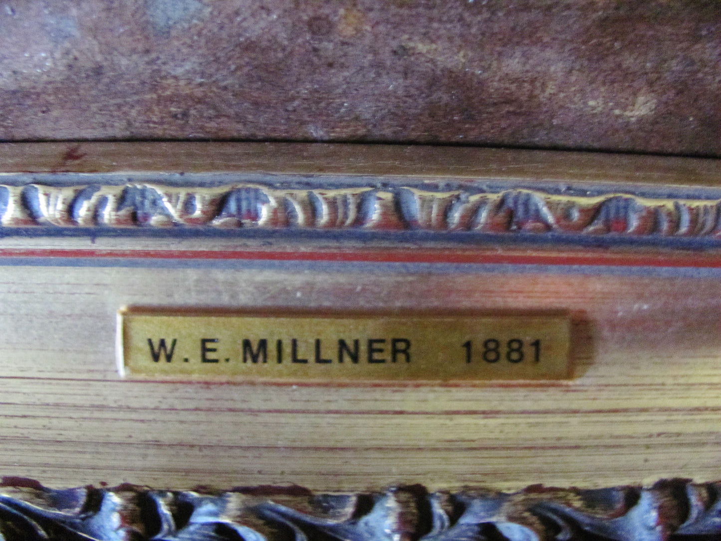 William Edward Millner 19th century portrait army officer,bay horse