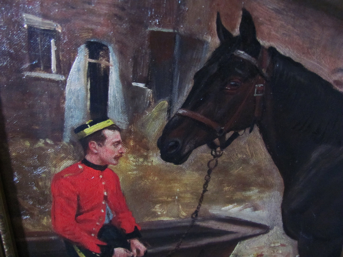 William Edward Millner 19th century portrait army officer,bay horse