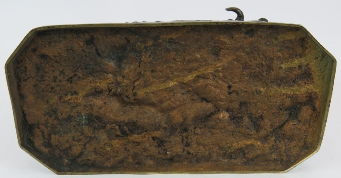 19th century bronze cow & calf after p j mene