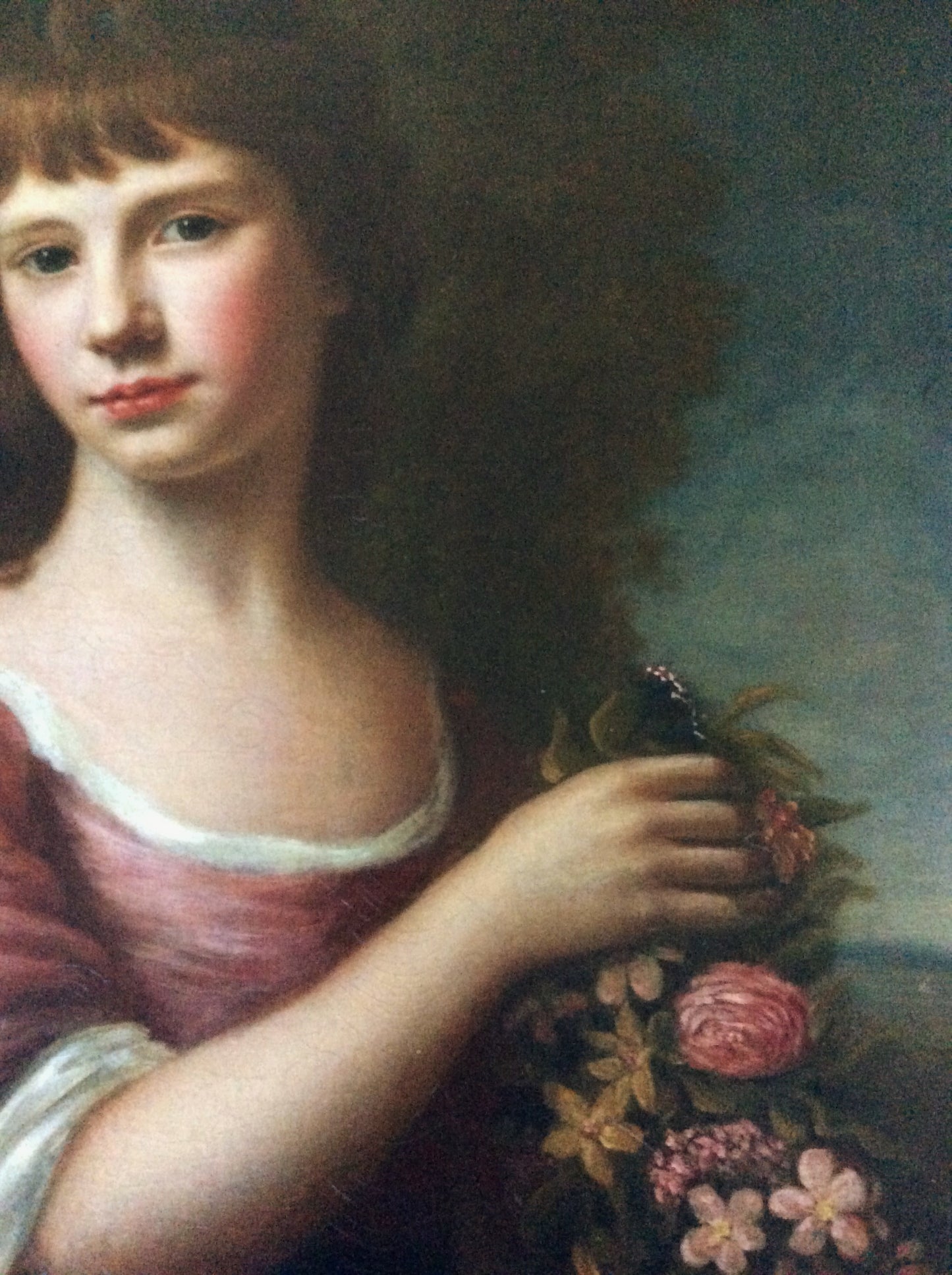 Nathaniel Hone, 18th century portrait of  roman goddess, "flora"