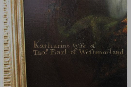 Godfrey Kneller (circle) 17th/18th century portrait of Katharine, wife of Thomas, 6th Earl of Westmorland
