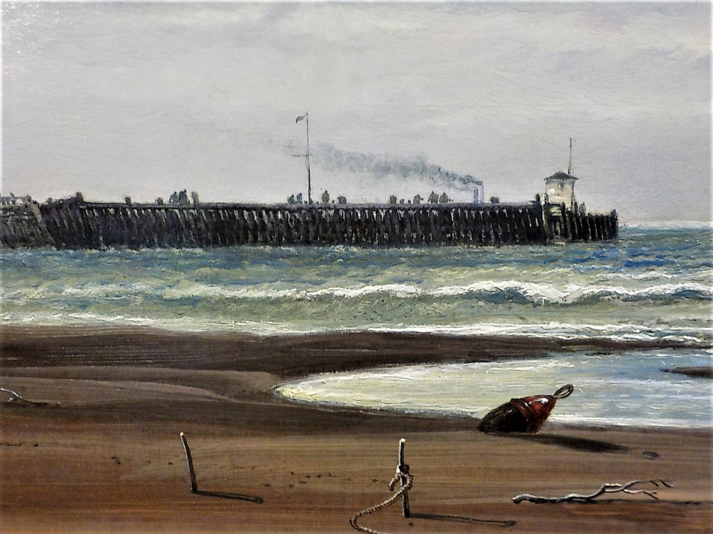 Arthur Joseph Meadows 19th century seascape Off Calais