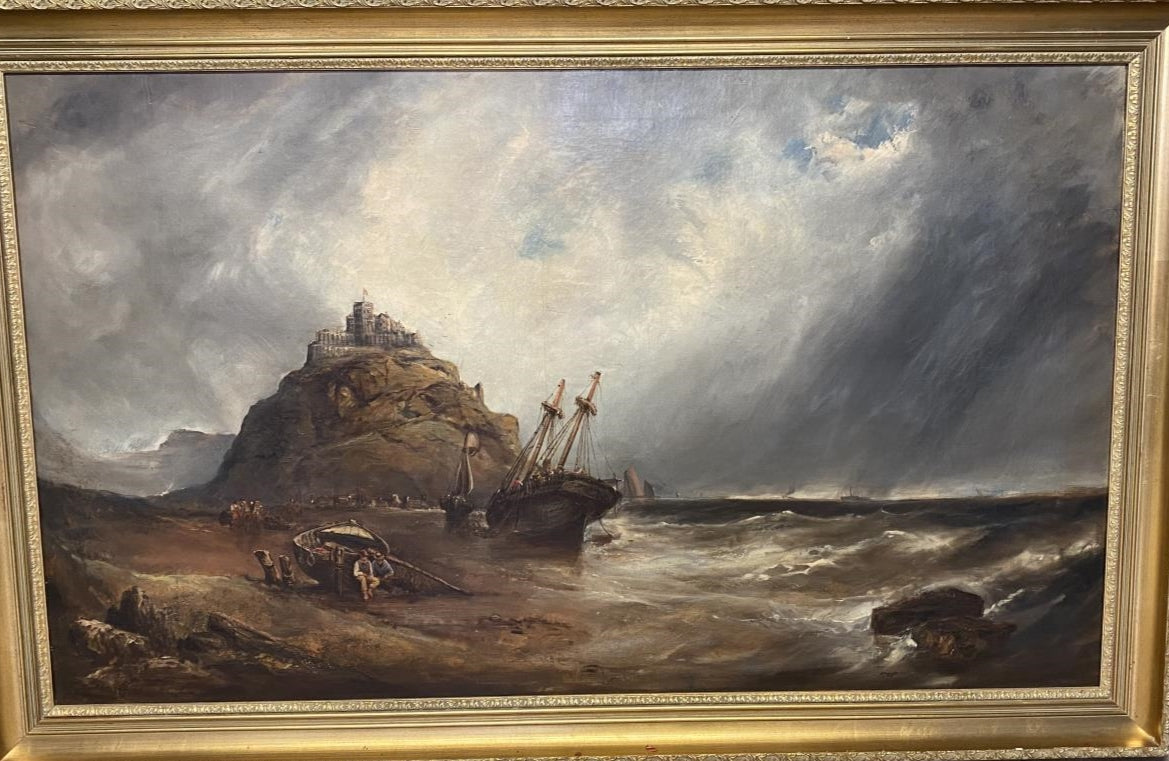 St Michael's Mount, Cornwall Seascape Oil
