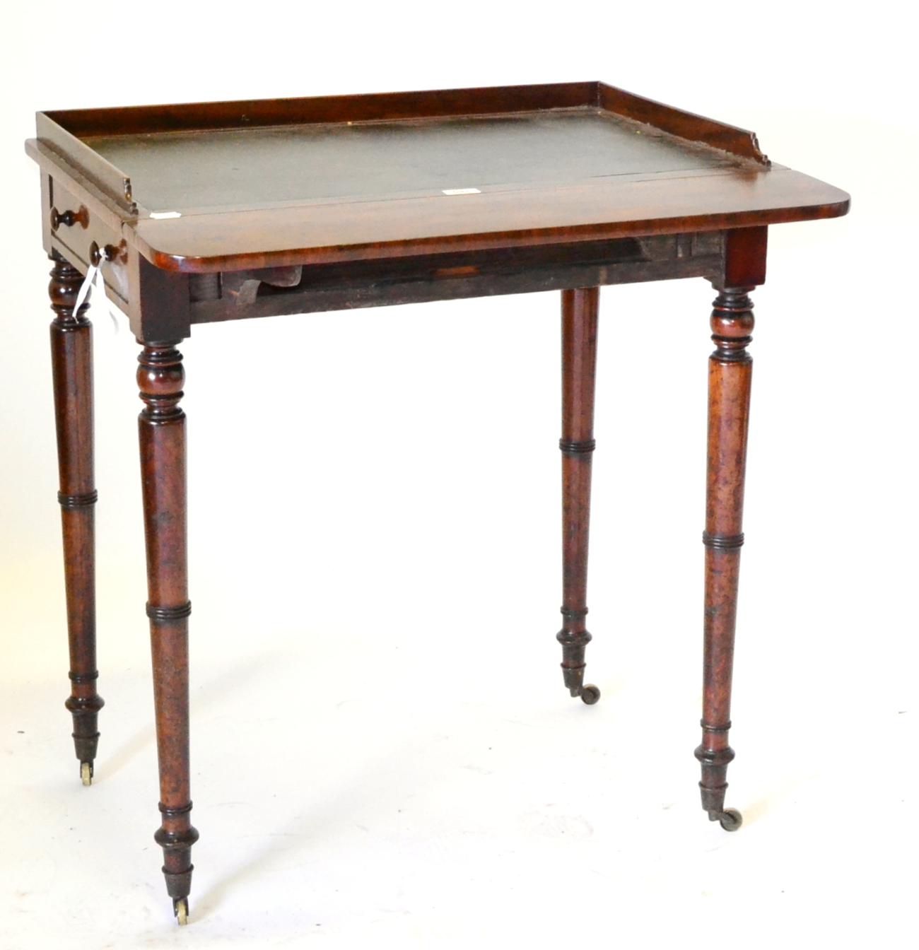 regency antique writing table house of peers/lords